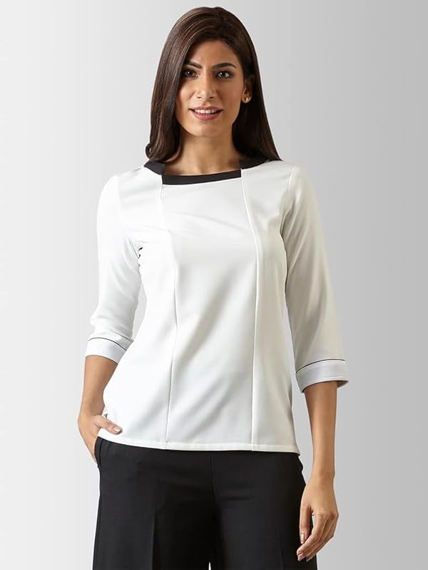 Image of FableStreet Women Cowl Neck Satin Casual Top | Perfect for Outings, Formal