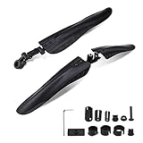 【Schutzblech zubehör】 Das Spritzschutz Set eignet sich für für Vorder- und Hinterräder von 24 bis 28 Zoll.(Im Paket enthaltene Werkzeuge,Die Verwendung eines kleinen Inbusschlüssels ist einfach zu installieren oder zu entfernen.