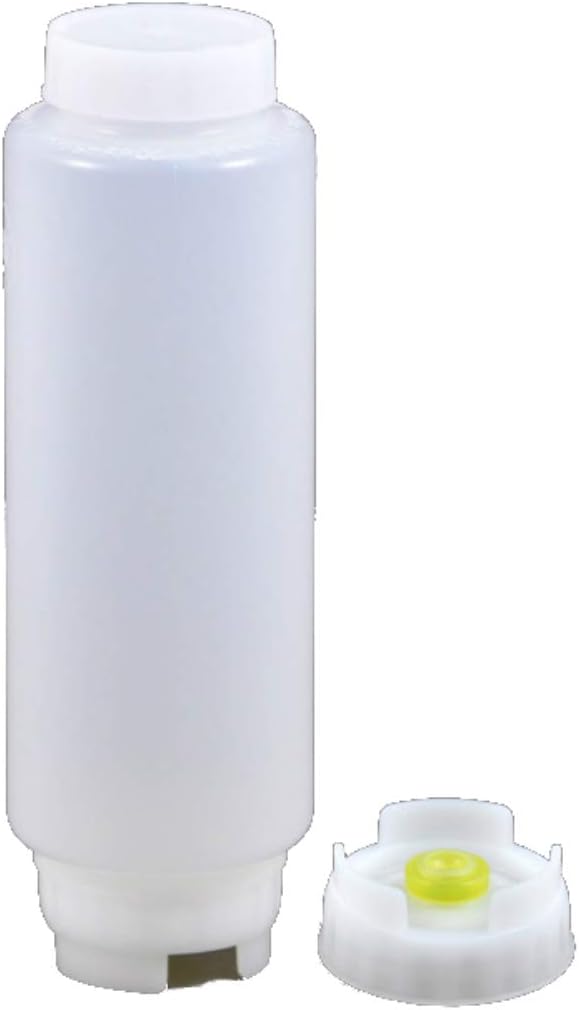 FIFO Bottle Bundle: Silicone Funnel + 6 Pack of 20 oz Squeeze Bottles for Sauce