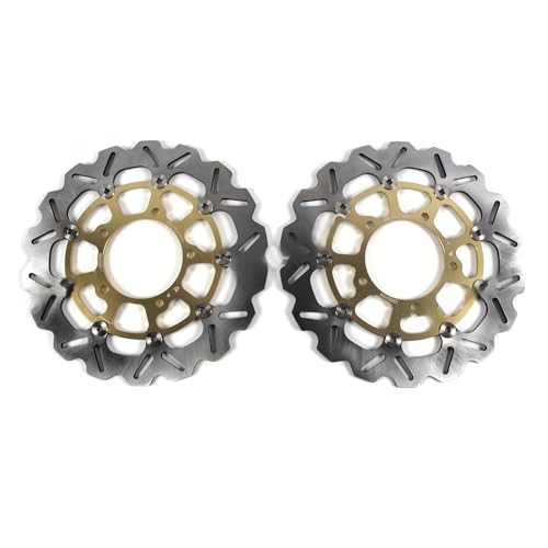 Disques de frein avant arrière moto flottants pour GSXR 750 2007 en acier haute résistance
