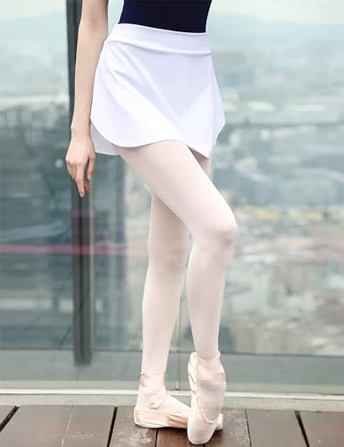 Daydance Girls Women Pull On Ballet Skirt Elastic Mini Skirt for Dancing3