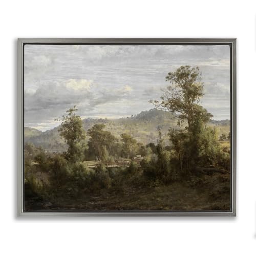 Woodland View Nature Landscape, 16 x 20 Inch Canvas in Floater Frame