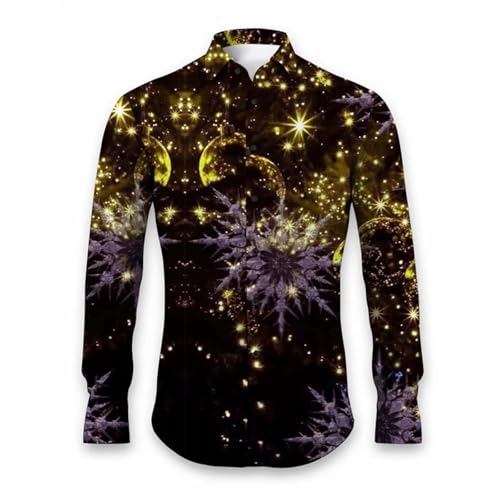 Chemise manches longues homme imprimée pour vos repas de Noël
