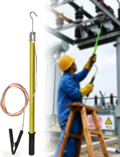 Portable High Voltage Discharge Stick - Electrical Safety Tool with Insulation for Safe Maintenance, Direct Discharge Rod for Electricians & DIY Enthusiasts