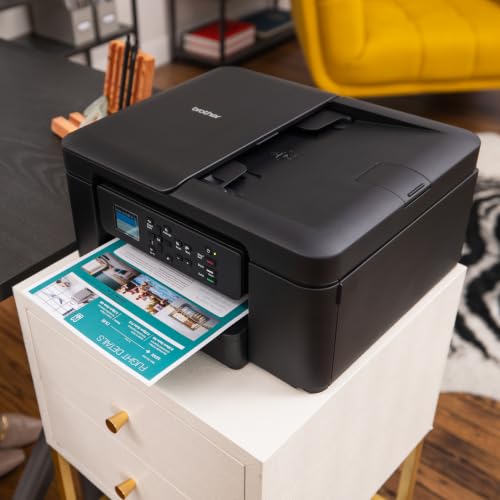 Image of Brother Work Smart 1360 Wireless Color Inkjet All-in-One Printer with Automatic Duplex Printing and 1.8 inch Color Display | Includes Refresh Subscription Trial(1) (MFC-J1360DW) (Renewed Premium)