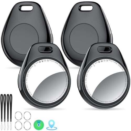 Tukio Air Tracker Tags Schlüsselfinder 4er Pack für Apple Wo ist? (Nur iOS)