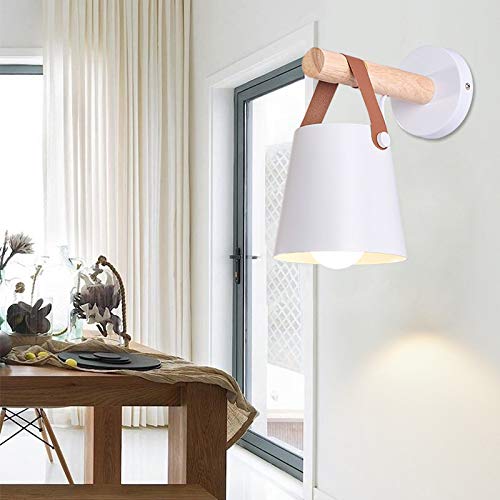 Chrasy 2 Pcs Apliques De Pared, Bañadores Lámpara De Pared, Madera Interior Iluminación De Pared Moderna Para Hogar Decoración Sala De Estar