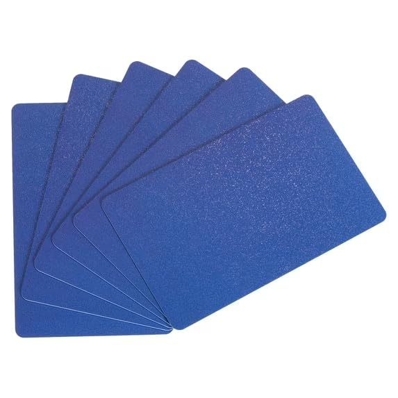 Carte de crédit UHF RFID PVC Higgs-9 ISO 18000-6C bleue pour lecteur 9 dbi
