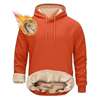 【Sherpa Fleece Warmth & Comfort】Stay warm all winter with this fleece hoodie men style, fully lined with ultra-soft Sherpa fleece for unbeatable insulation. Perfect as winter clothes for men or as a layering mens fleece piece, it’s a must-have in men...
