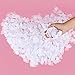 BATTIFE 7.1 Oz White Heart Shaped Confetti, 40000Pcs Tissue Paper, Table Confetti for Wedding Celebrations Party, 200 Gram