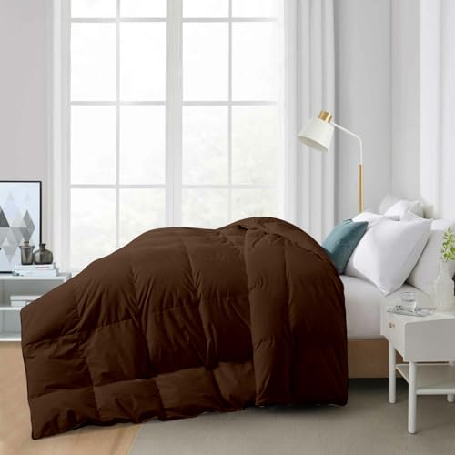 Image of Razzai Restful Sleep Microfiber Summer Season Ac Comforter 220 GSM (92 inch x 106 inch Inches /233cm x 269cm) - King Size Comforter|Chocolate Brown|