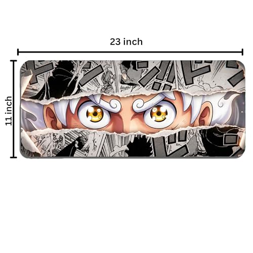 Image of XL Extended Gaming Mouse Pad | XXL Large Desk Mat 60x30cm for Laptop & PC | Non-Slip Rubber Base, Waterproof, Durable & Smooth Surface | Office, Gaming & Study, asthetic