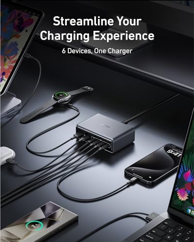 Anker Prime Charging Station, 200W 6-Port GaN Desktop Charger - 3