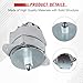 Worldthump Alternator Assembly, 3016628 301-6628 1117628 3604473RX 1PC Generator 12V 60A Alternator Replacement for Cummins Engine 6B 6C L10 N14 6.2 8.3 9.1 855