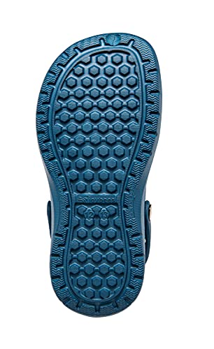 Joybees Kid's Cozy Lined Clog | Extra Cozy Comfort Slipper For Little Kids And Toddlers - Navy/Red, 6-7 #TOP4