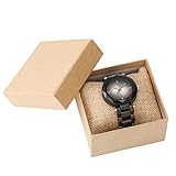 Unique Style Holzuhr: Sie ist sehr leicht und kann nicht einmal am Handgelenk gespürt werden. mit einem klassischen Holzband, das glatt und angenehm zu tragen ist