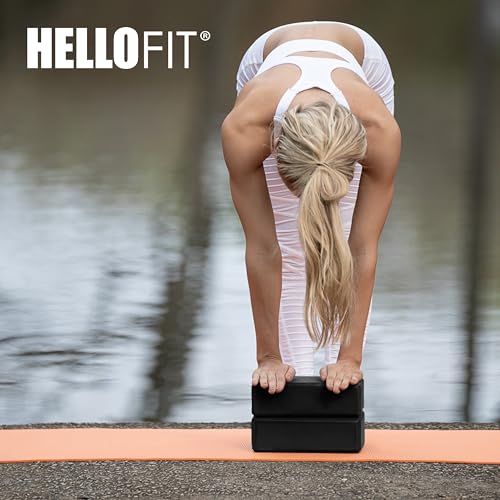 Hello Fit 3" Yoga Block, 20 Pack Bulk EVA Foam Yoga Blocks, Firm and Supportive Yoga Brick, Balance Foam for Stretching, Pilates, and Workout, 3" x 6" x 9", Black by Hello Fit - Image 7