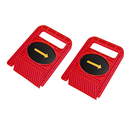 Conjunto de tábuas Loc Double Feather para carpintaria Slot de medidor de esquadria Trilha T Mesa de