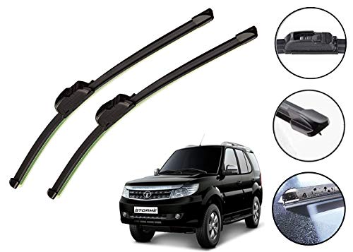 Image of Auto Hub Car Wiper Blades Compatibility With TATA Safari Storme - Set of 2 Pcs (D-24,P-20)