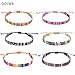 QOJWR Wrapped Bracelet Handcrafted friendship bracelet with multicolored stripe pattern Adjustable slide clasp Unisex beach casual fashion bracelet