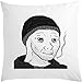Générique Doomer Wojak Smoke Meme Art Oreiller Blanc 40x40cm avec Rembourrage Blanc One Size