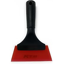 RockRose Tool Red 5 Inch Plastic Squeegee with Black Plastic Handle Multi-Use Application Tool for Vinyl Film Wrapping, Window, Bathroom, House, and Office Cleaning Use Pack of 2