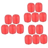 Lurrose 15個 冬瓜提灯 紙提灯 手作り 飾り 赤 紙ランタン 白いランタン 紙のランタン装飾 ホワイトペーパーランタン 七夕飾り お祭り 夏祭り 無地 吊り下げ 居酒屋 ちょうちん 折り