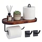 Pratico portarotolo per WC con ripiano: lo scaffale è lungo 28 cm, perfetto per telefono, chiavi, portafogli, orologi, occhiali, sapone liquido, candele profumate, ecc. Il centro del supporto per carta igienica k onkav impedisce agli oggetti di scivolare. Sicurezza e tranquillità per il vostro bagno.