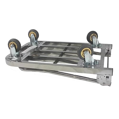 Carretilla plegable para mano, estructura acero inoxidable 100x60x90cm miniatura 3