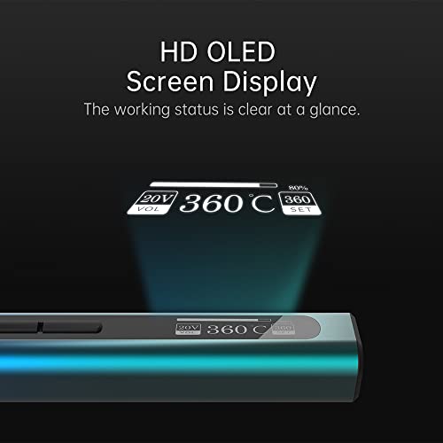 Ferro de solda elétrico,Mini ferro de solda elétrico inteligente portátil 65W estação de solda de al