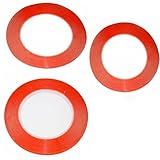 3pcs/Bag 25 Meters Mixed Size 1mm/2mm/3mm/ for 3M Double Sided Tape Sticky Red for Mobile Phone LCD Pannel Display Screen Repair Housing