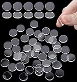 100Pcs Anti Slip Pads for Glass, 1.5cm Clear Rubber Bumper Pads for Glass Table Tops Rubber Feet Non-Adhesive Non Slip Protector Gripper Prevent Glasses Sliding, Ideal for Home & Office, 2mm Thickness
