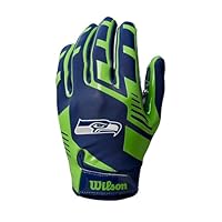 Wilson AD NFL Stretch FIT Gloves, Vert/Bleu