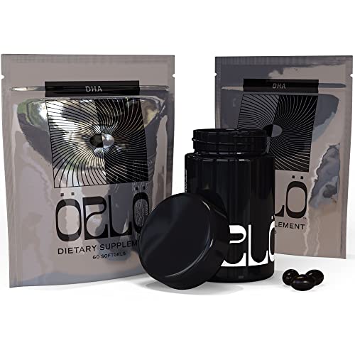 Orlo Nutrition Dha – Vegan Algae Omega 3 Kit | 3X Active Strength - Clean Alternative To Fish Oil Supplements | Softgels For Joints, Eyes, Heart, Immune & Brain Health Support | 60 Servings #TOP30