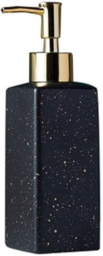 JvFbjLF Soap Dispenser Soap Dispenser Bottle Lotion Bottle Resin Soap Bottle Hotel Marble Shampoo Dispenser Push Bottle Soap Dispenser 350ml Lotion Dispenser(Square Black)
