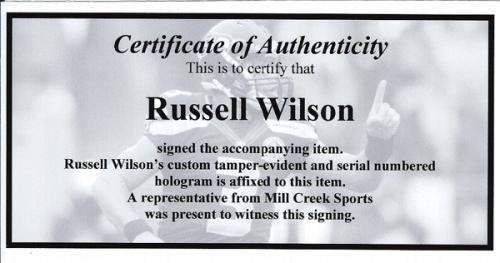 Amazon.com: Russell Wilson Autographed Framed 24x30 Canvas