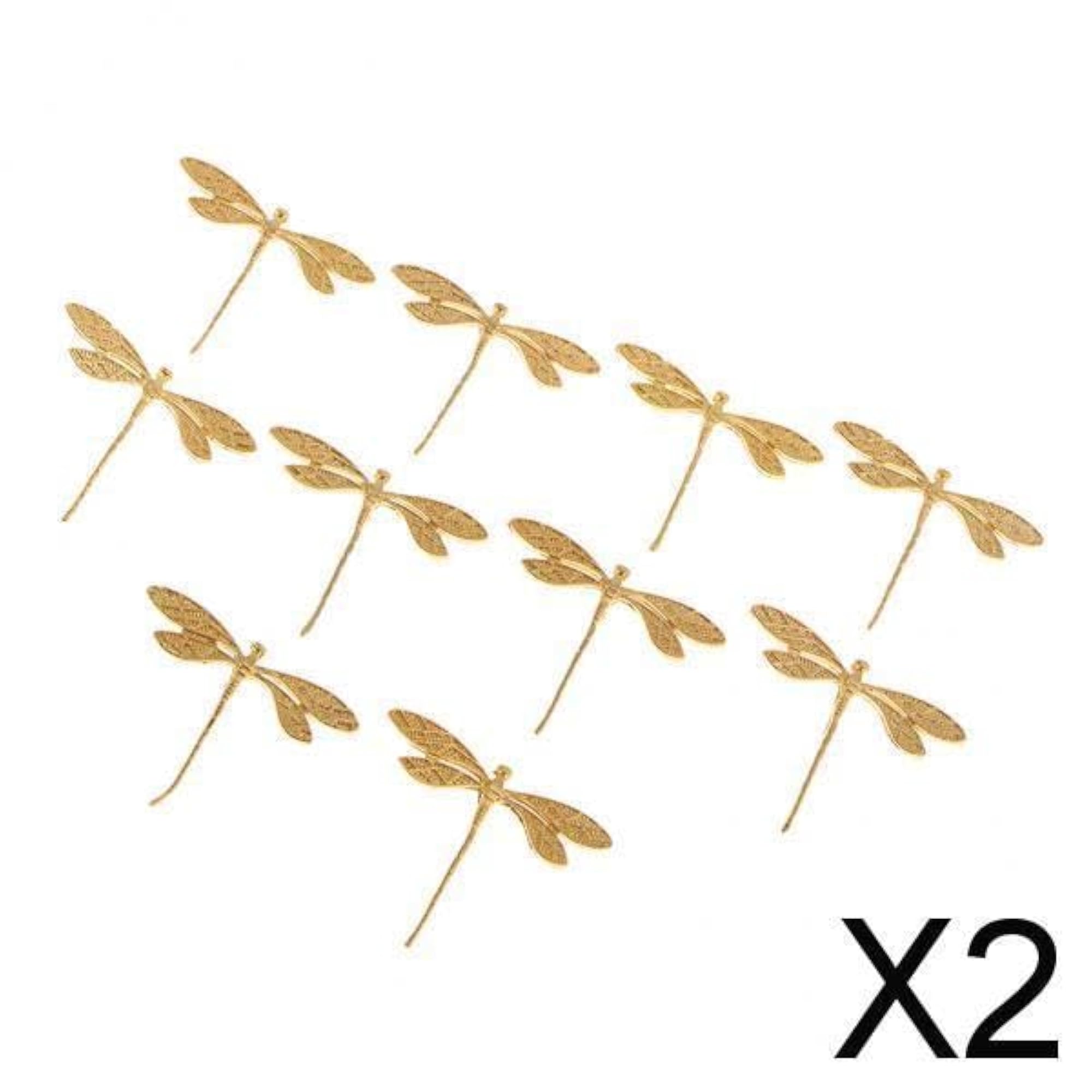 20 Pieces Classical Tiara Wedding Hair Accessory Set, Golden