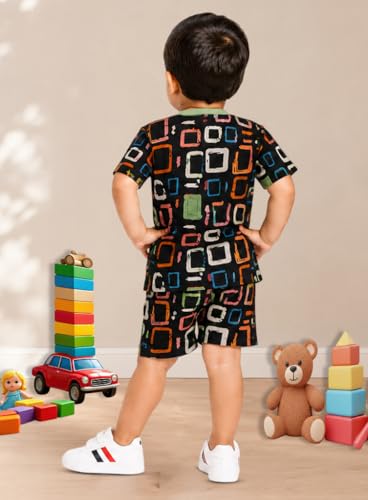Image of 3BROS Baby Boys & Baby Girls Cotton Hosiery Clothing Set Half Sleeves T-shirt with Matching Pants (DB20HS6027 Parent)