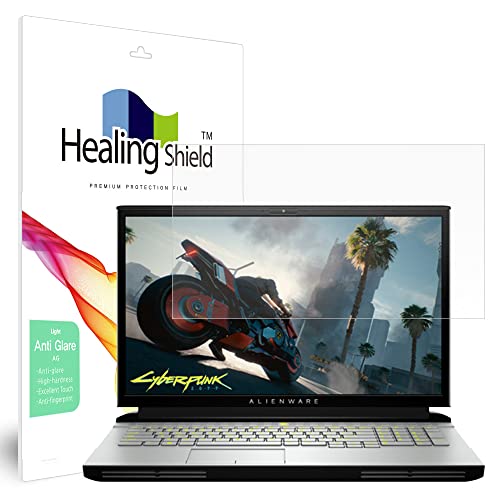 Muellery Healingshield スキンシール液晶保護フィルム Screen Protector Light Anti-Fingerprint Anti-Glare Matte Film Compatible with Dell Alienwa