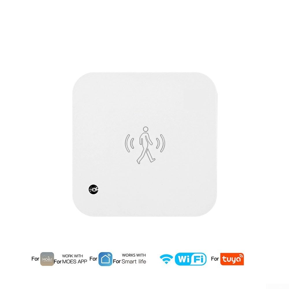 Sensor de Movimiento Inteligente para Interiores con Detector de Movimiento y notificaciones por aplicación, grabación de alarmas para la Seguridad del hogar (WiFi)