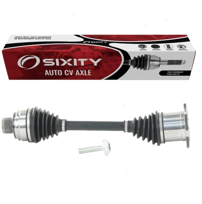 Sixity Auto Front Right CV Axle compatible with Audi Q5 2.0L L4 2011-2012 - Passenger Side Complete Axle Shaft Assembly