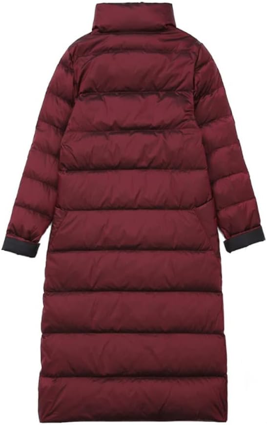 Double-sided Wear Down Jacket Women The Long Paragraph Temperament Fashion Thin Light Stand-up Collar Duck