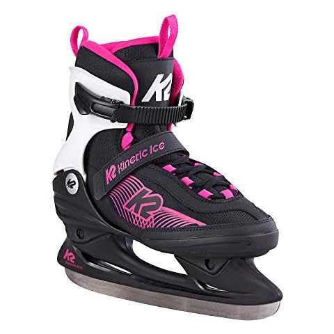 K2 Women's Kinetic Ice Skates in Black-Blue Cover