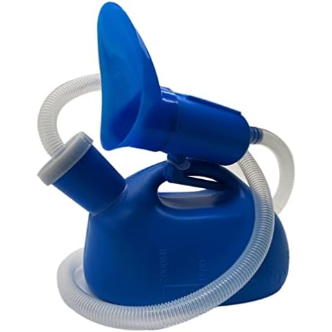 Urinals for Men Women, Portable Urinal for Men, 2000ML Pee Bottles for Men, Portable Urinals and Female Urinals, Female Urinal, Travel Toilet Urinal Collector (Blue) Cover