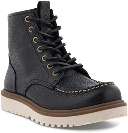 ECCO Women's Staker MOC Toe TIE Fashion Boot, Black, 10-10.5 | Image 5