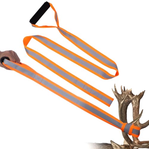 Deer Haul Plus Harness, Five Foot Deer Rope Via Reflective Band And Sturdy Grip, Hard Wearing Tug Strap, Powerful Pull Cord, In-Depth Hunting Kit, Hunting Implement