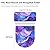 Kathyboom Blue Purple Marble Toilet Lid Cover Dust Splash Resistant Toilet Seat Covers Durable Tank Lid Cover Fit Most Round and Elongated Oval Toilet