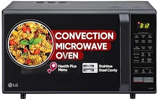 LG 28 L Convection Microwave Oven (MC2846BV, Black, Health Plus Menu, Indian Cuisine, Tandoor Se, Steam Clean & Stainless Steel Cavity)