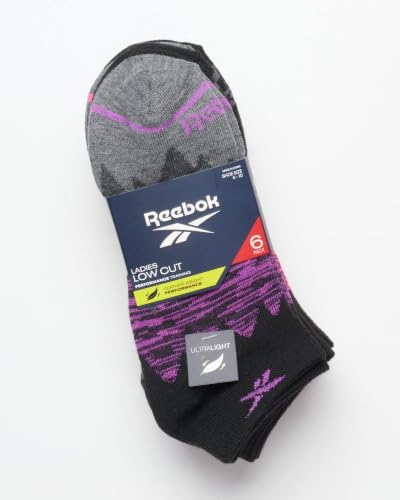 Image of Reebok Women's Athletic Socks - Performance Low Cut Socks (6 Pack)