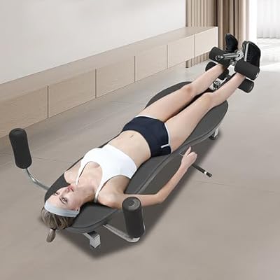 Back Stretch Decompression Bench, Inversion Table Back Ligament Workout Bench Stretcher 330 lbs Weight Capacity InLine Back Stretch Bench Upper Decompression Fitness Equipment for Home Office